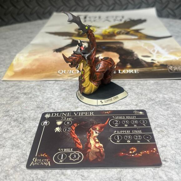 Golem Arcana Base Game Replacement Pieces Dune Viper TDI Base With Card - Picture 1 of 3